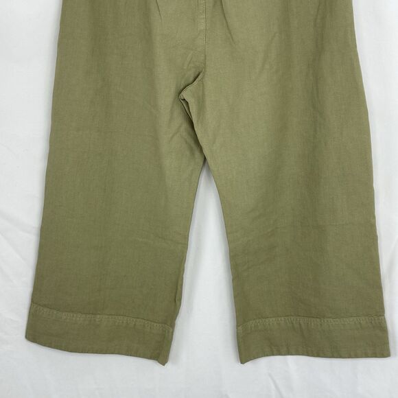Free People Sweet Talk Cotton Wide Leg Chino Pants In Dried Aloe NWOT $128 Sz 27 - Picture 14 of 14